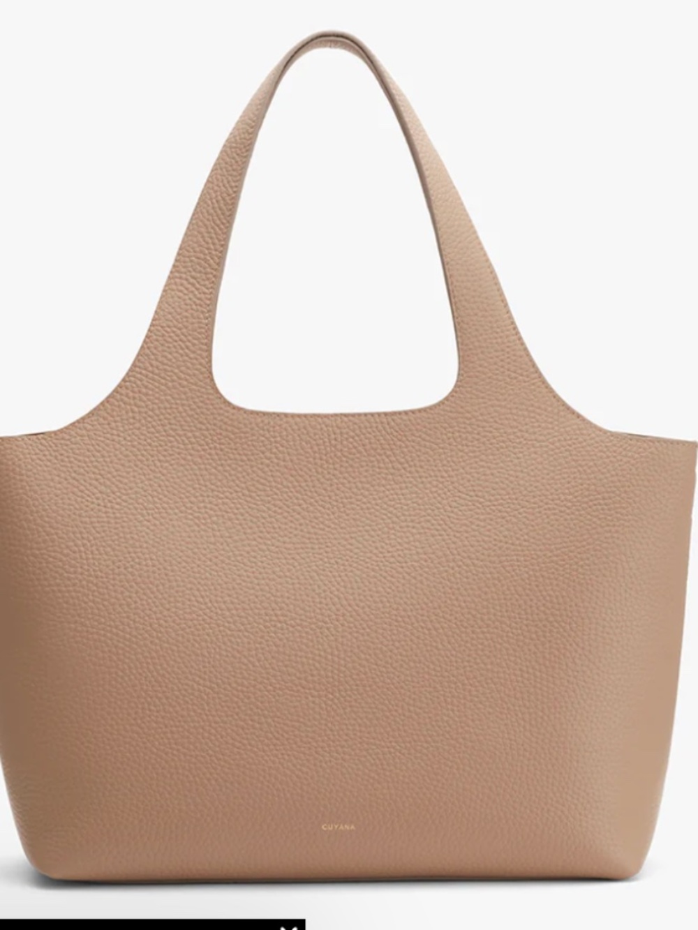 Cuyana System Tote & Laptop Sleeve Set - Cappuccino Brown 16 inches